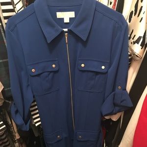 Michael Kors Blue Dress w/ Gold Detailing